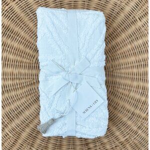 NEW Serena & Lily Marion Euro Pillow Sham-White